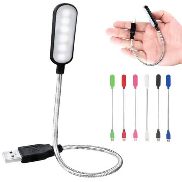 Flexible USB LED Light Lamp with Adjustable Gooseneck - Flexible USB LED Light Lamp with Adjustable Gooseneck - Image 0 of 5