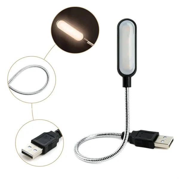 Flexible USB LED Light Lamp with Adjustable Gooseneck - Flexible USB LED Light Lamp with Adjustable Gooseneck - Image 3 of 5