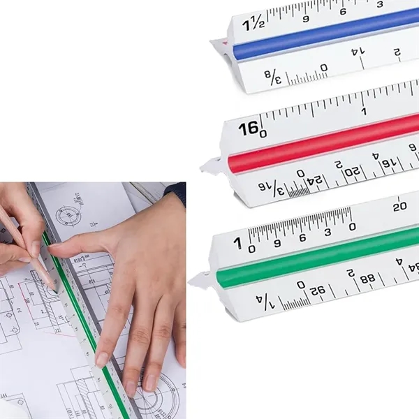 Architectural Scale Ruler, 12" Plastic Architect - Architectural Scale Ruler, 12" Plastic Architect - Image 0 of 2