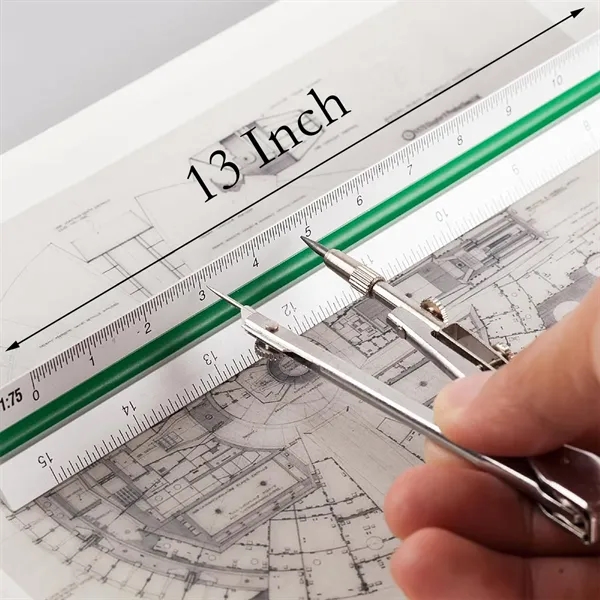 Architectural Scale Ruler, 12" Plastic Architect - Architectural Scale Ruler, 12" Plastic Architect - Image 1 of 2