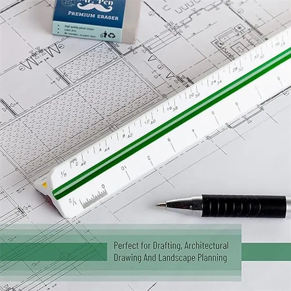 Architectural Scale Ruler, 12" Plastic Architect - Architectural Scale Ruler, 12" Plastic Architect - Image 2 of 2