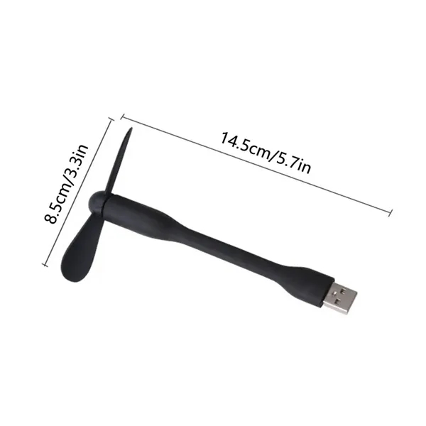 Flexible USB Mini Fan for Laptop and Power Bank - Flexible USB Mini Fan for Laptop and Power Bank - Image 1 of 5