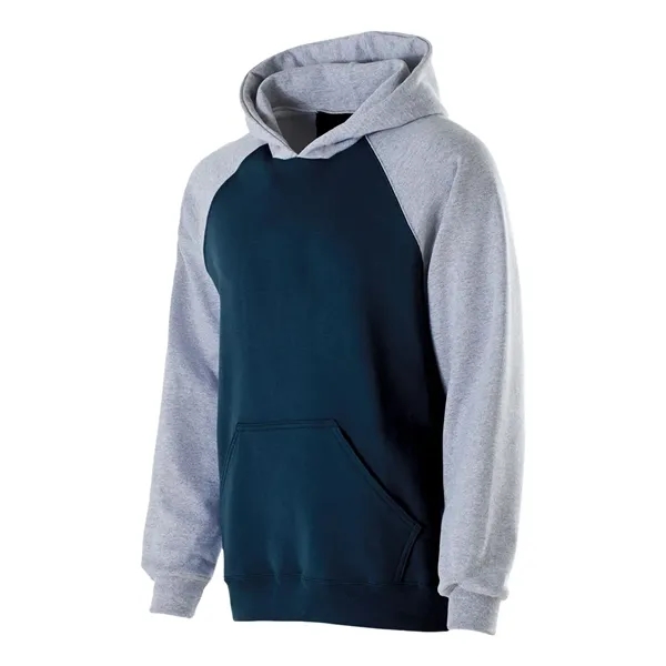 Holloway Youth Cotton/Poly Fleece Banner Hooded Sweatshirt
