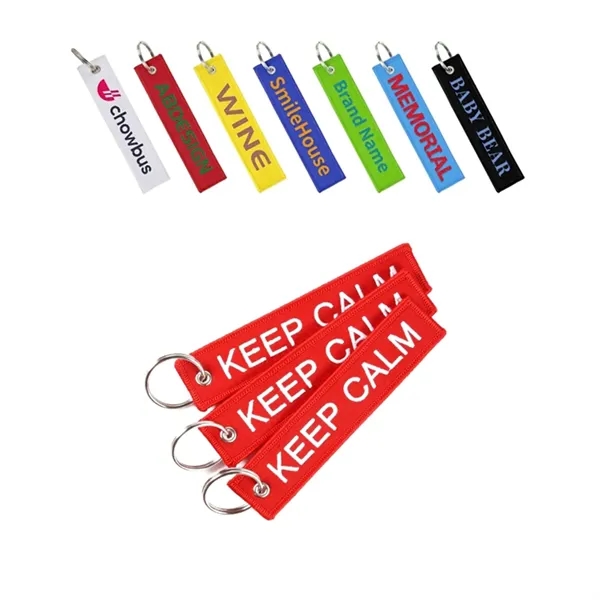 Embroidery Keychain Tag - Embroidery Keychain Tag - Image 0 of 1