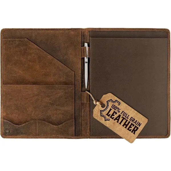 Leather Portfolio Professional Organizer Padfolio w/Pen - Leather Portfolio Professional Organizer Padfolio w/Pen - Image 1 of 9