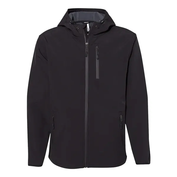 Independent Trading Co. Men's Poly-Tech Soft Shell Jacket - Independent Trading Co. Men's Poly-Tech Soft Shell Jacket - Image 1 of 4
