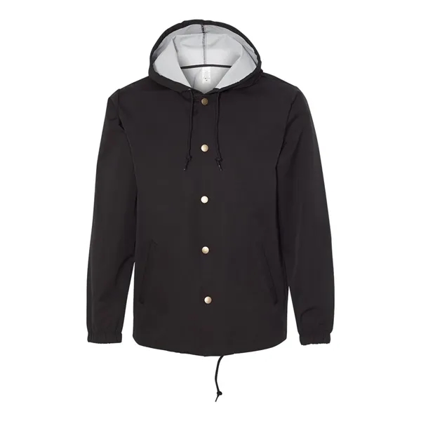Independent Trading Co. Men's Water-Resistant Hooded Wind... - Independent Trading Co. Men's Water-Resistant Hooded Wind... - Image 1 of 13