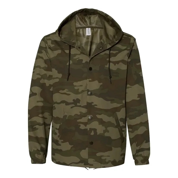 Independent Trading Co. Men's Water-Resistant Hooded Wind... - Independent Trading Co. Men's Water-Resistant Hooded Wind... - Image 9 of 13