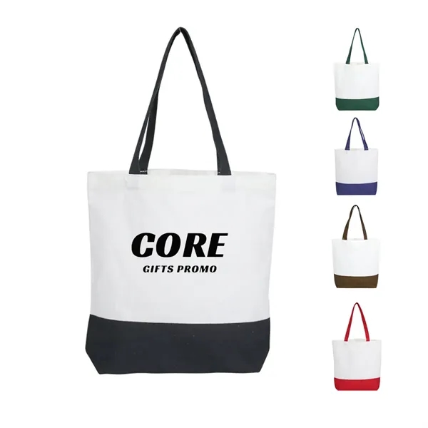 Fashionable 12oz Canvas Tote Bag - Fashionable 12oz Canvas Tote Bag - Image 0 of 4