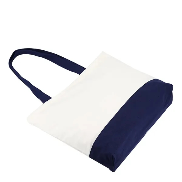 Fashionable 12oz Canvas Tote Bag - Fashionable 12oz Canvas Tote Bag - Image 3 of 4