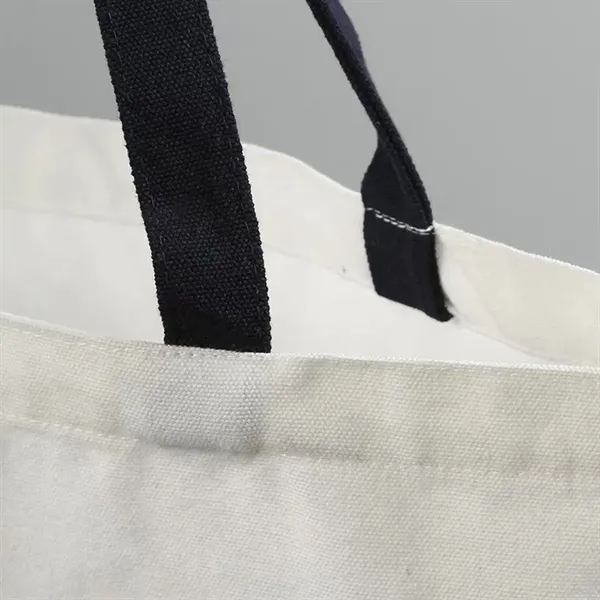 Fashionable 12oz Canvas Tote Bag - Fashionable 12oz Canvas Tote Bag - Image 4 of 4