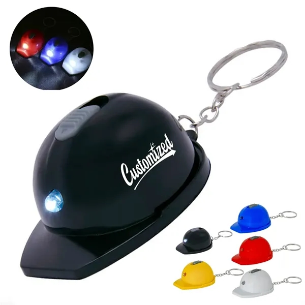 Custom Hard Hat Bottle Opener LED with Keychain - Custom Hard Hat Bottle Opener LED with Keychain - Image 0 of 5