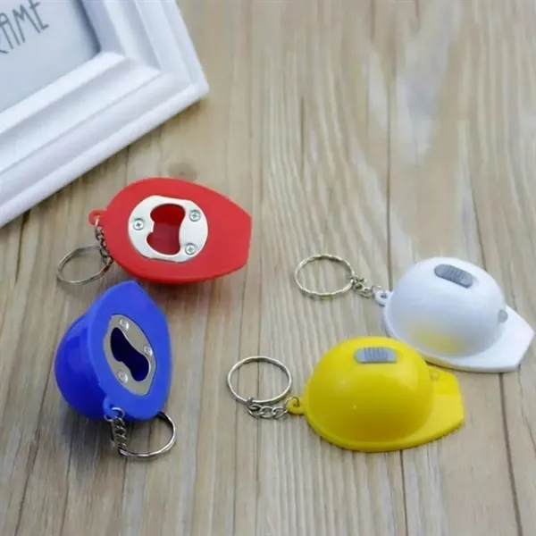 Custom Hard Hat Bottle Opener LED with Keychain - Custom Hard Hat Bottle Opener LED with Keychain - Image 5 of 5