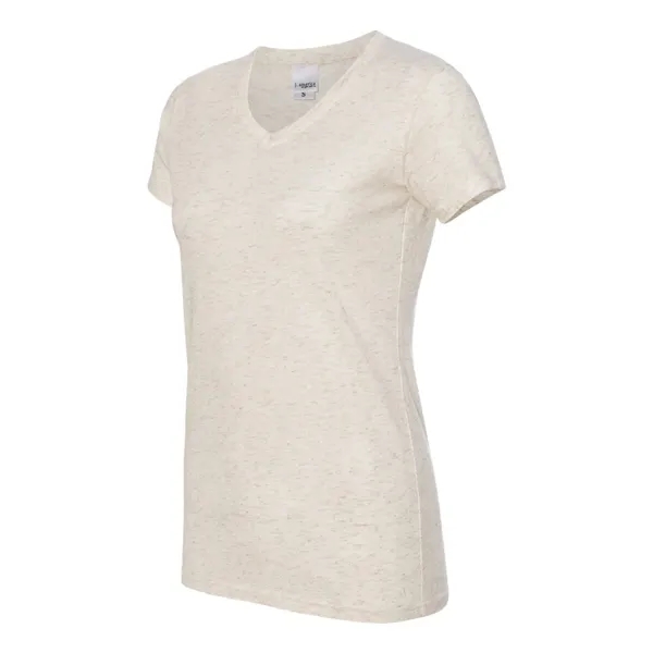 J. America Women's Glitter V-Neck T-Shirt - J. America Women's Glitter V-Neck T-Shirt - Image 10 of 14