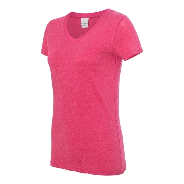 J. America Women's Glitter V-Neck T-Shirt - J. America Women's Glitter V-Neck T-Shirt - Image 13 of 14