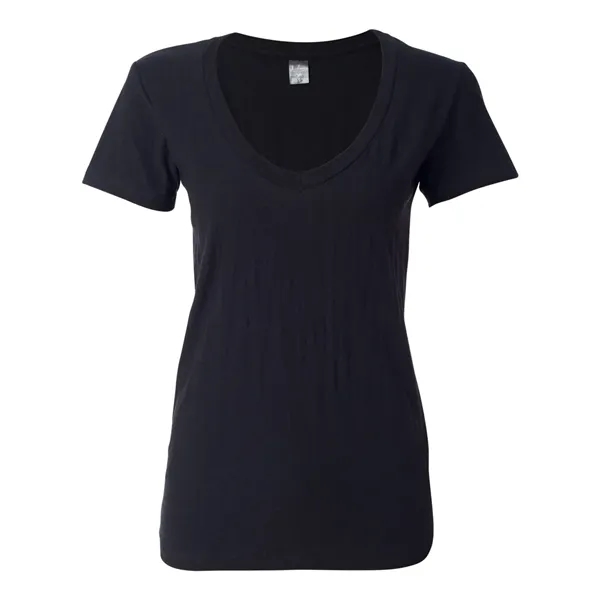 J. America Women's V-Neck Slub T-Shirt - J. America Women's V-Neck Slub T-Shirt - Image 1 of 15