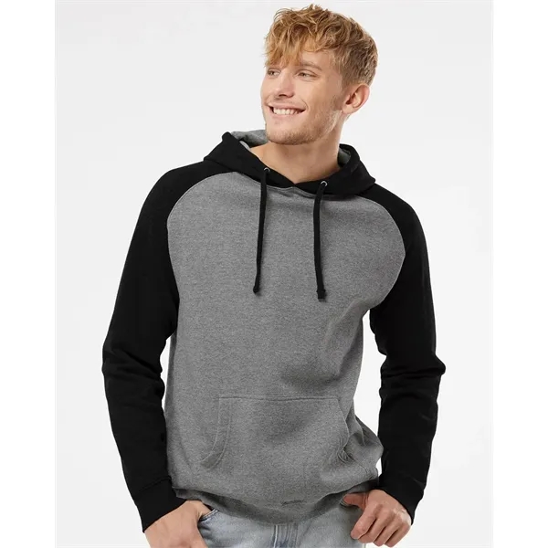 Independent Trading Co. Unisex Raglan Hooded Sweatshirt