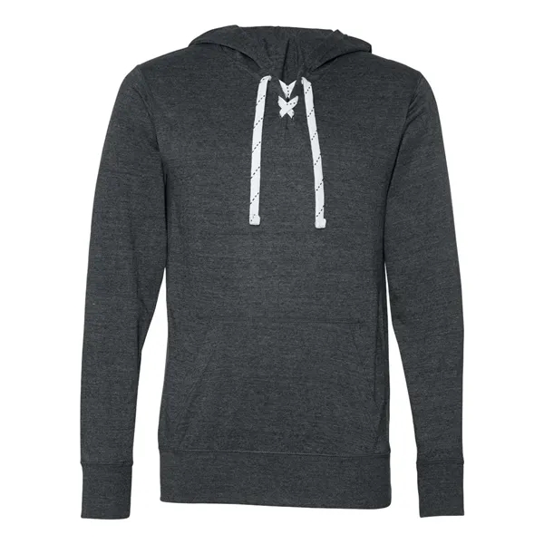 J. America Unisex Jersey Sport Lace Hooded Pullover - J. America Unisex Jersey Sport Lace Hooded Pullover - Image 3 of 9