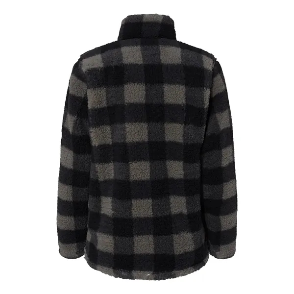 J. America Women's Epic Sherpa Quarter-Zip Pullover - J. America Women's Epic Sherpa Quarter-Zip Pullover - Image 6 of 16