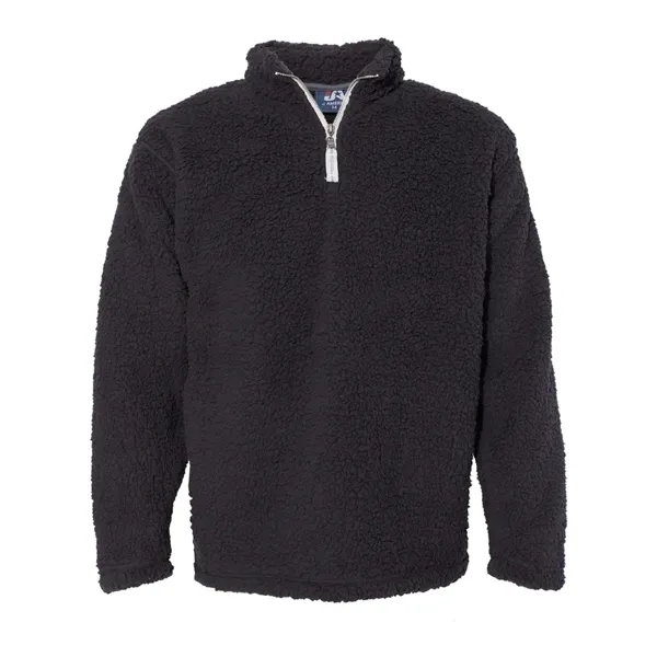 J. America Men's Sherpa Quarter-Zip Pullover - J. America Men's Sherpa Quarter-Zip Pullover - Image 1 of 6