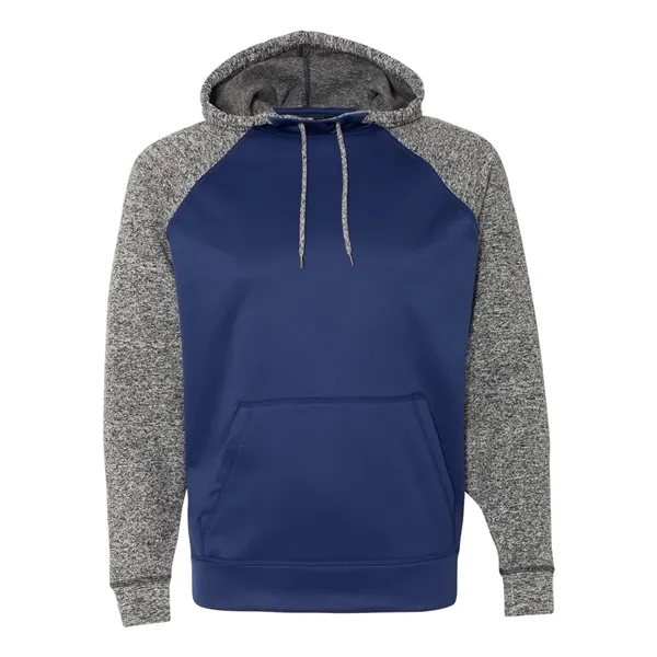 J. America Men's Colorblocked Cosmic Fleece Hooded Sweats... - J. America Men's Colorblocked Cosmic Fleece Hooded Sweats... - Image 3 of 11