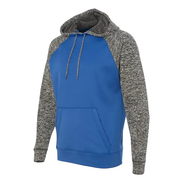 J. America Men's Colorblocked Cosmic Fleece Hooded Sweats... - J. America Men's Colorblocked Cosmic Fleece Hooded Sweats... - Image 9 of 11
