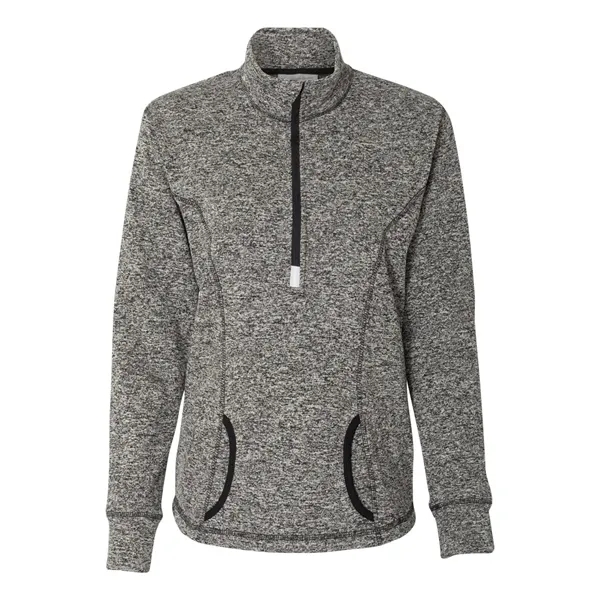 J. America Women's Cosmic Fleece Quarter-Zip Pullover - J. America Women's Cosmic Fleece Quarter-Zip Pullover - Image 1 of 25