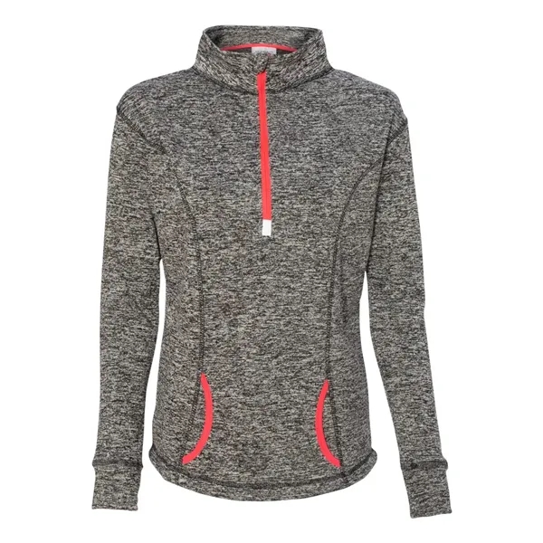 J. America Women's Cosmic Fleece Quarter-Zip Pullover - J. America Women's Cosmic Fleece Quarter-Zip Pullover - Image 3 of 25