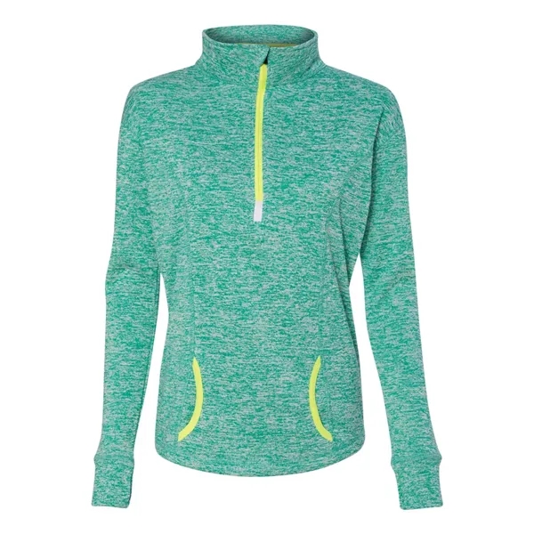 J. America Women's Cosmic Fleece Quarter-Zip Pullover - J. America Women's Cosmic Fleece Quarter-Zip Pullover - Image 7 of 25