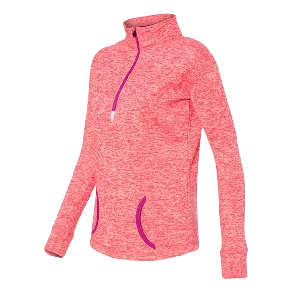 J. America Women's Cosmic Fleece Quarter-Zip Pullover - J. America Women's Cosmic Fleece Quarter-Zip Pullover - Image 11 of 25