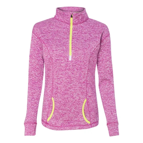 J. America Women's Cosmic Fleece Quarter-Zip Pullover - J. America Women's Cosmic Fleece Quarter-Zip Pullover - Image 14 of 25