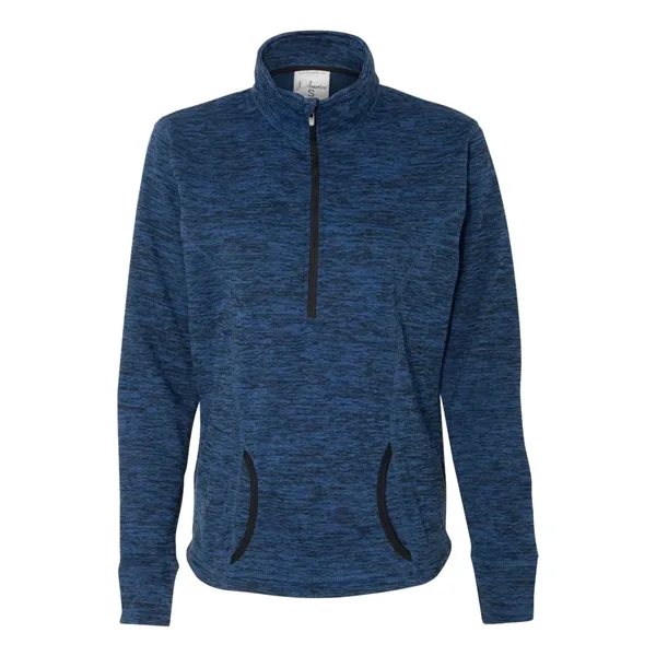 J. America Women's Cosmic Fleece Quarter-Zip Pullover - J. America Women's Cosmic Fleece Quarter-Zip Pullover - Image 24 of 25
