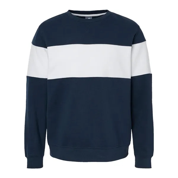 J. America Unisex Varsity Fleece Crewneck Sweatshirt - J. America Unisex Varsity Fleece Crewneck Sweatshirt - Image 3 of 6