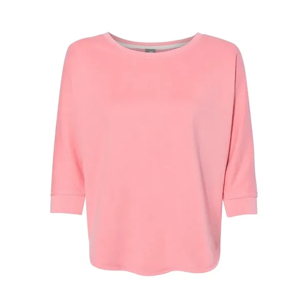 J. America Women's Lounge Fleece Dolman Crewneck Sweatshirt - J. America Women's Lounge Fleece Dolman Crewneck Sweatshirt - Image 0 of 6