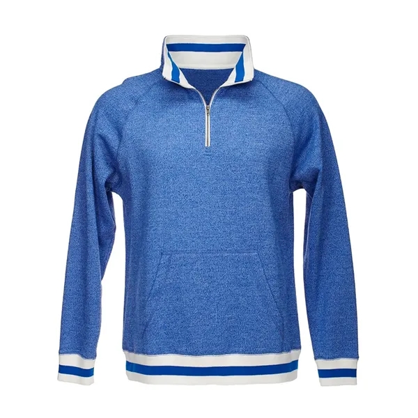 J. America Men's Peppered Fleece Quarter-Zip Sweatshirt - J. America Men's Peppered Fleece Quarter-Zip Sweatshirt - Image 2 of 2