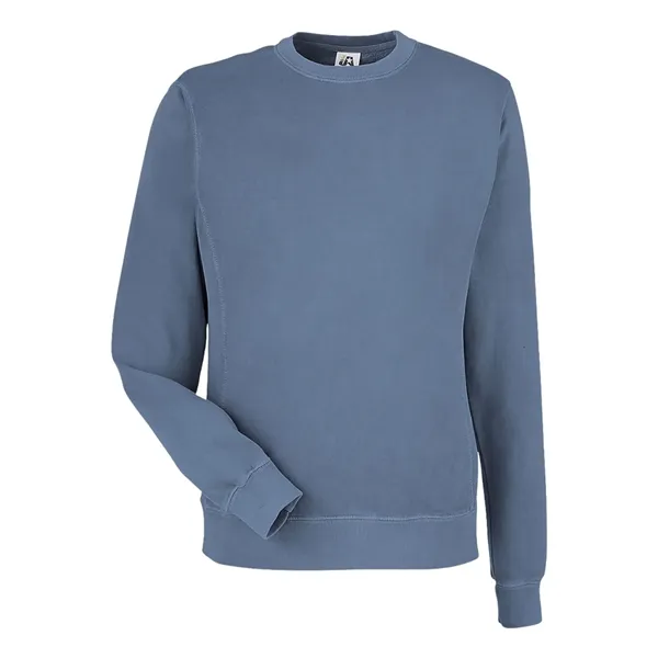 J. America Unisex Pigment-Dyed Fleece Crewneck Sweatshirt - J. America Unisex Pigment-Dyed Fleece Crewneck Sweatshirt - Image 5 of 16