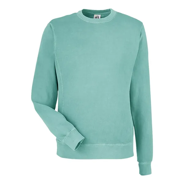 J. America Unisex Pigment-Dyed Fleece Crewneck Sweatshirt - J. America Unisex Pigment-Dyed Fleece Crewneck Sweatshirt - Image 11 of 16