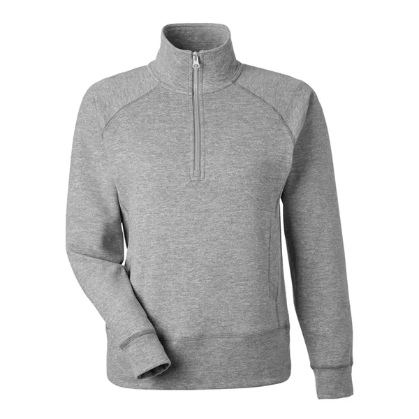 J. America Women's Electric Fleece Quarter-Zip Sweatshirt - J. America Women's Electric Fleece Quarter-Zip Sweatshirt - Image 7 of 8