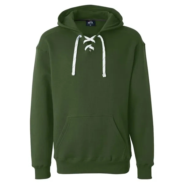 J. America Men's Sport Lace Hooded Sweatshirt - J. America Men's Sport Lace Hooded Sweatshirt - Image 7 of 26