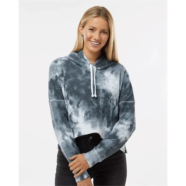 J. America Women's Crop Hooded Sweatshirt - J. America Women's Crop Hooded Sweatshirt - Image 0 of 14