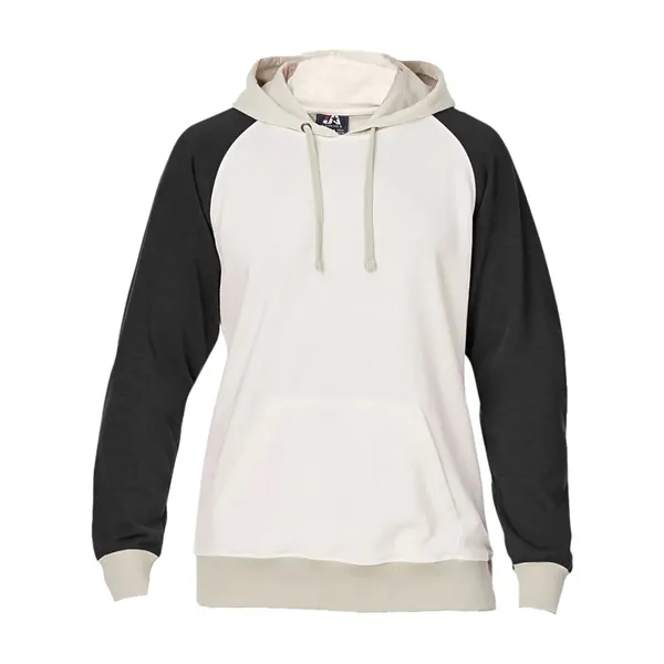 J. America Unisex Vintage Tricolor Hooded Sweatshirt - J. America Unisex Vintage Tricolor Hooded Sweatshirt - Image 1 of 4