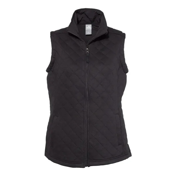 J. America Women's Quilted Full-Zip Vest - J. America Women's Quilted Full-Zip Vest - Image 1 of 2