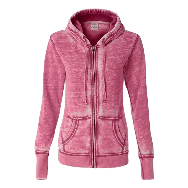J. America Women's Zen Fleece Full-Zip Hooded Sweatshirt - J. America Women's Zen Fleece Full-Zip Hooded Sweatshirt - Image 13 of 15