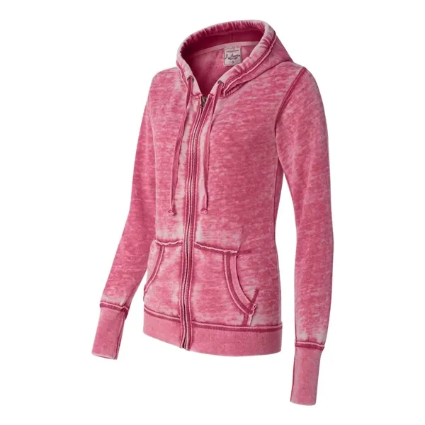 J. America Women's Zen Fleece Full-Zip Hooded Sweatshirt - J. America Women's Zen Fleece Full-Zip Hooded Sweatshirt - Image 14 of 15