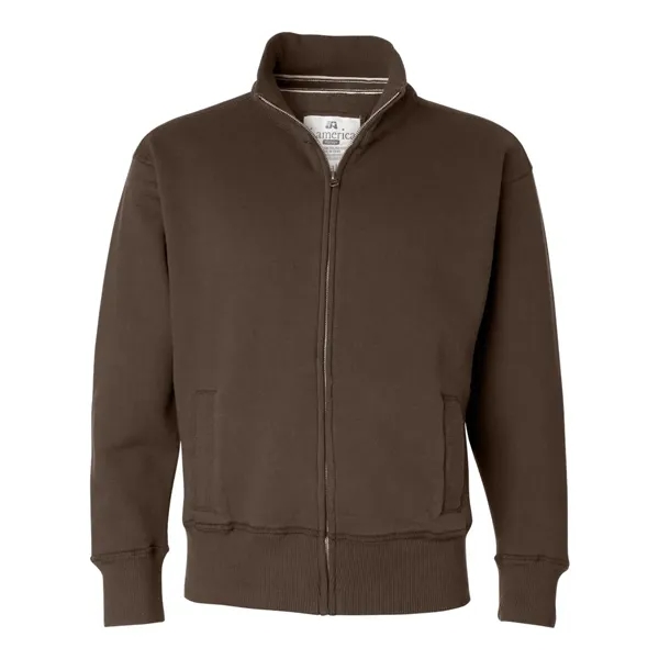 J. America Unisex Vintage Fleece Track Jacket - J. America Unisex Vintage Fleece Track Jacket - Image 1 of 3