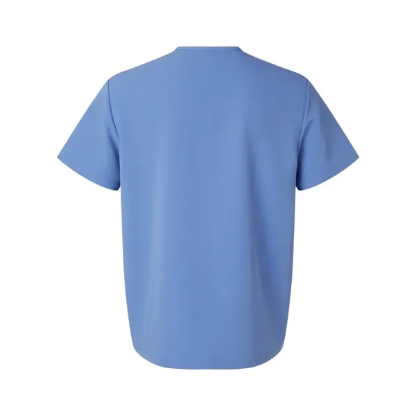 Jaanuu Men's Holmes Everyday 1-Pocket Scrub V-Neck Top - Jaanuu Men's Holmes Everyday 1-Pocket Scrub V-Neck Top - Image 5 of 10
