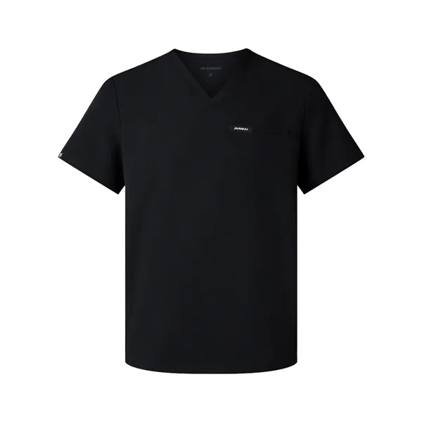 Jaanuu Men's Platt 3-Pocket Scrub V-Neck Top - Jaanuu Men's Platt 3-Pocket Scrub V-Neck Top - Image 1 of 10