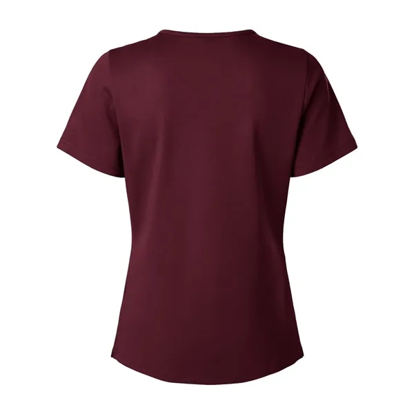 Jaanuu Women's Cesi Ultrasoft Scrub V-Neck Top - Jaanuu Women's Cesi Ultrasoft Scrub V-Neck Top - Image 2 of 12