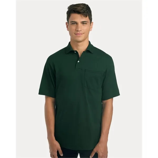 JERZEES Men's Dri-Power® Polo with Pocket - JERZEES Men's Dri-Power® Polo with Pocket - Image 0 of 12