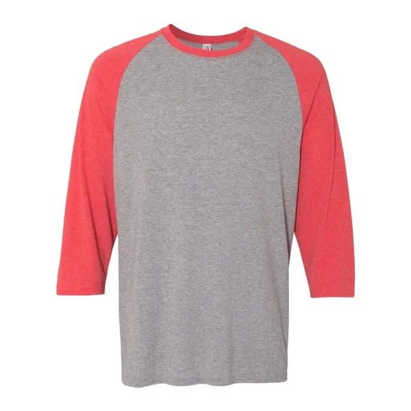 JERZEES Unisex Triblend Three-Quarter Raglan Baseball T-S... - JERZEES Unisex Triblend Three-Quarter Raglan Baseball T-S... - Image 3 of 14